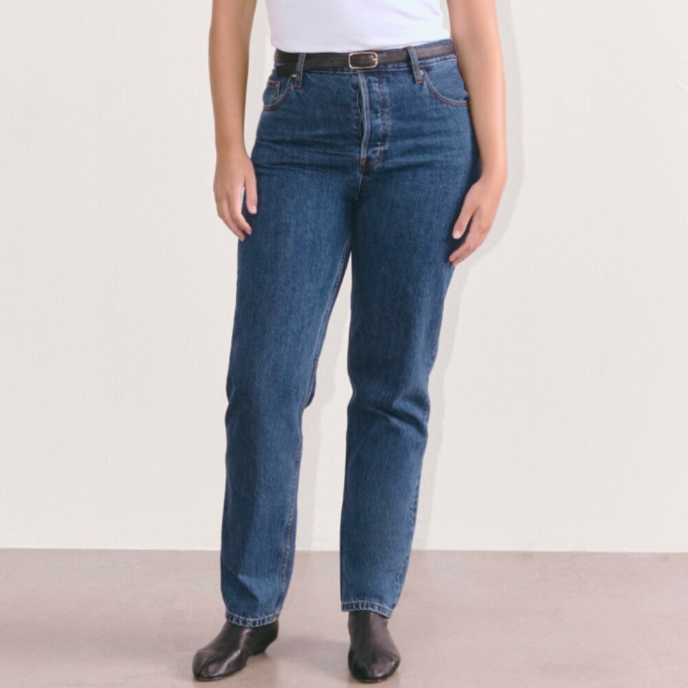 Everlane 90's Cheeky Women's Jean Washed Blue Size: 30 Ankle